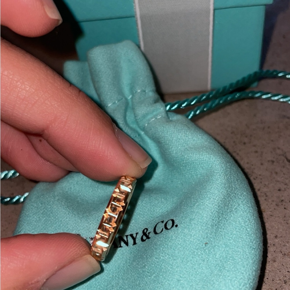 Tiffany’s rose gold band. Size 7.5
